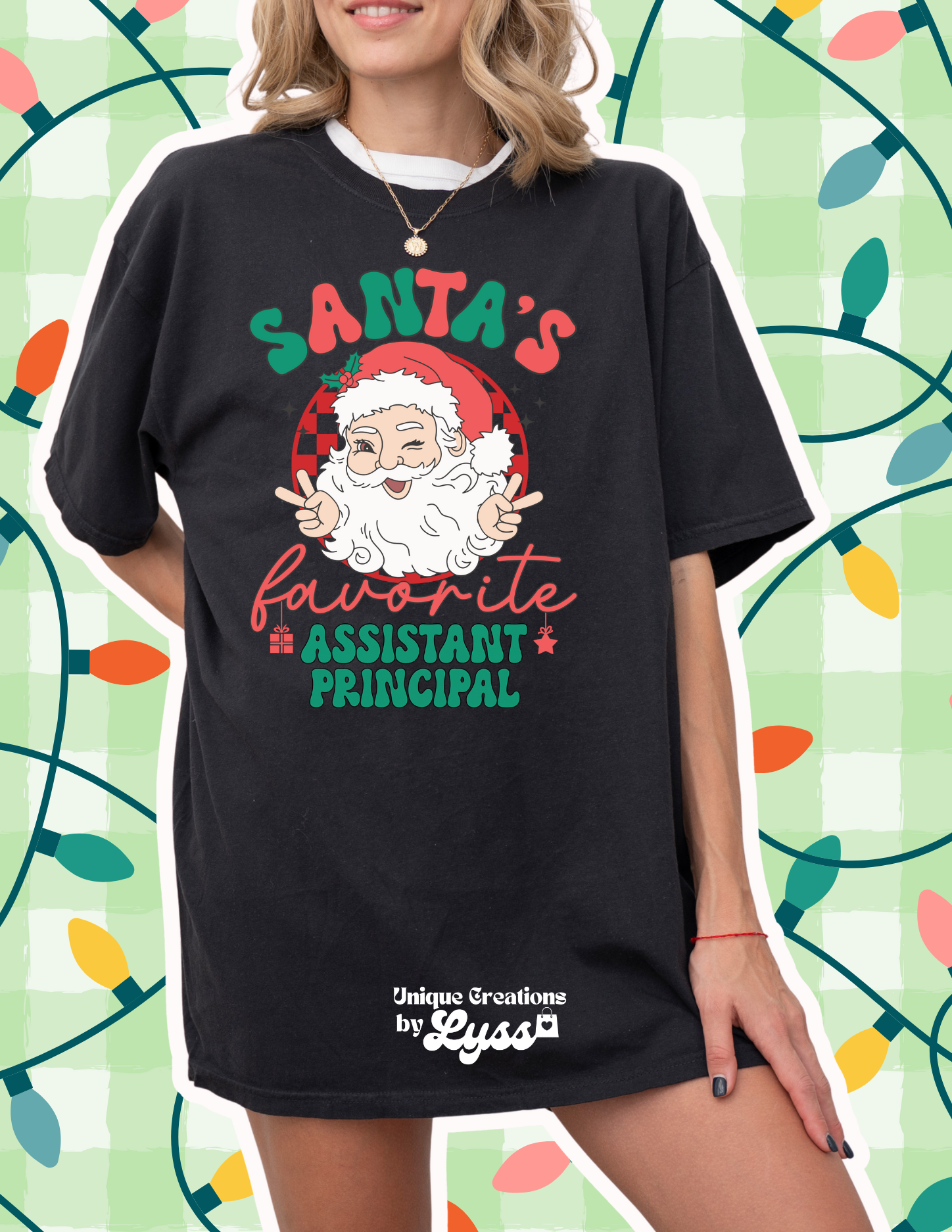 SANTAS FAVORITE ASS. PRINCIPAL ADULT TEE/SWEATER