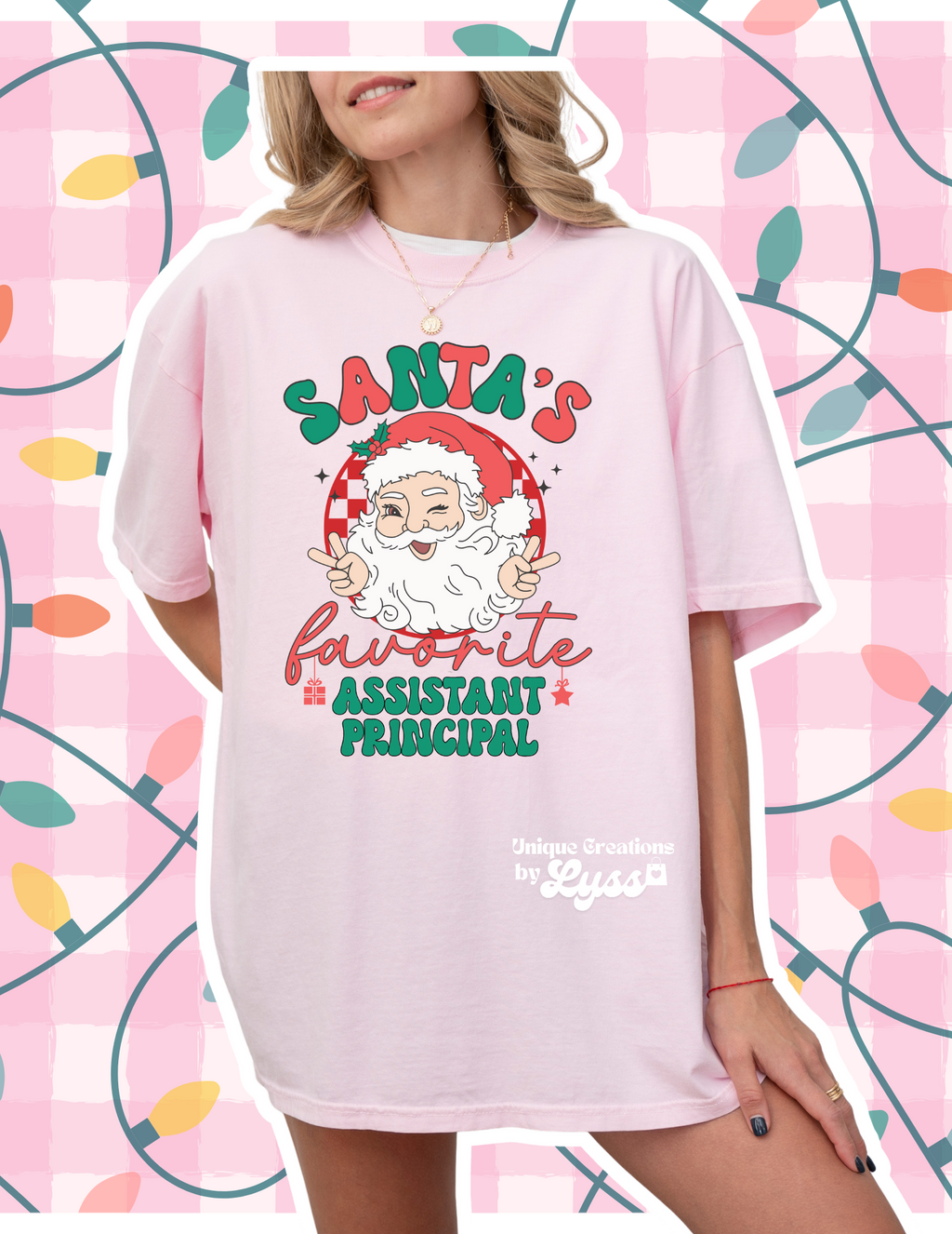 SANTAS FAVORITE ASS. PRINCIPAL ADULT TEE/SWEATER