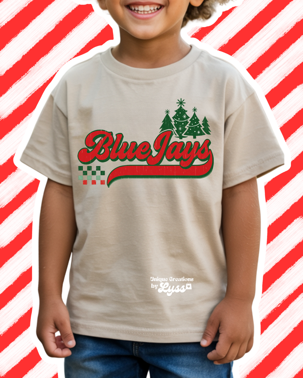 RETRO BLUEJAYS CHRISTMAS YOUTH TEE/SWEATER