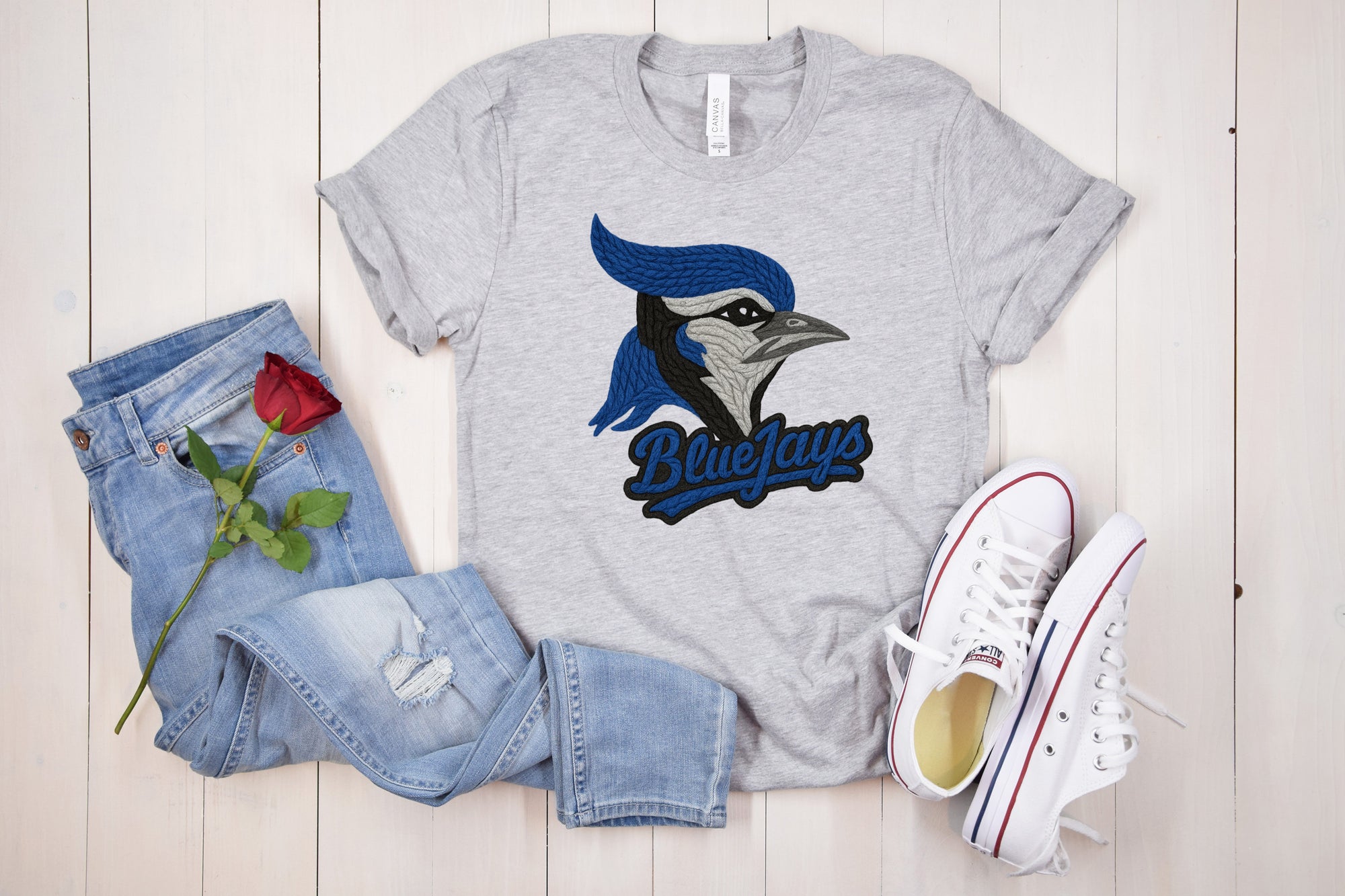 BLUEJAYS (EMBROIDERY LIKE)