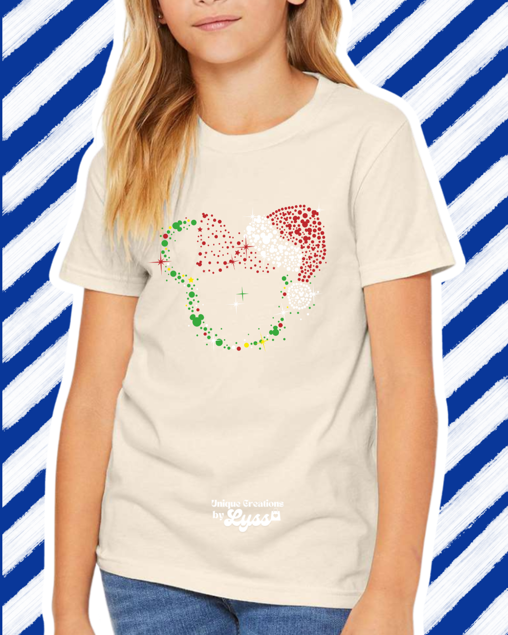 MINNIE CHRISTMAS YOUTH SWEATER/TEE