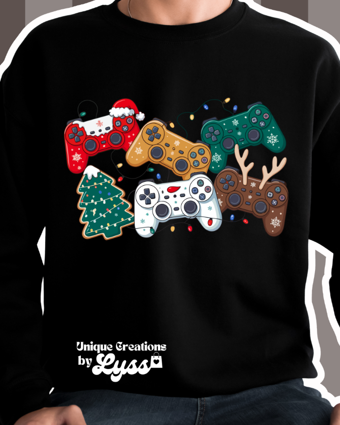 XMAS GAME CONTROLLERS TEE/SWEATER